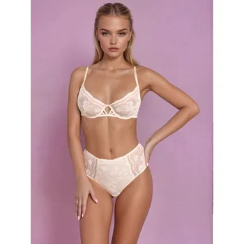 Podprsenka Sinsay - Měkká podprsenka s krajkou - krémová - 875EO-01X - 875EO-01X-75C