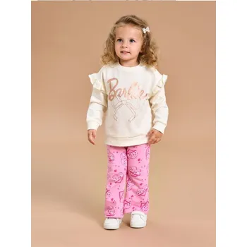 Dívčí mikina Sinsay - Mikina typu crewneck Barbie - krémová - 588GK-01X - 588GK-01X-86