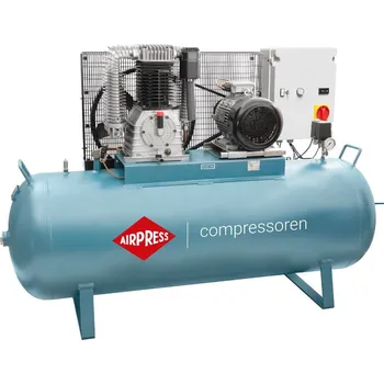 Kompresor Airpress Kompresor dvoupístový K 500-1500S 14 bar 10 HP/7.5 kW 400V 644 l/min 500 l - připojení hvězda-trojúhelník 36523-N