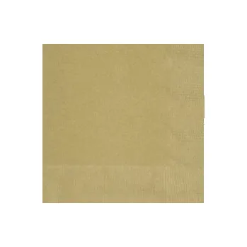 Papírový ubrousek Ubrousky papírové EKO - zlaté 33x33 cm / 50 ks