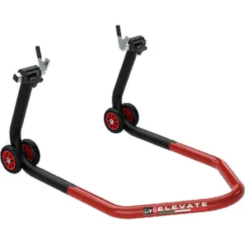 Motodoplněk Zadní stojánek LV8 E620LV.KR s V úchyty pro rolny černá/červená