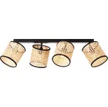 Stropní svítidlo Brilliant Wiley 4xE14 40 W černo/hnědé