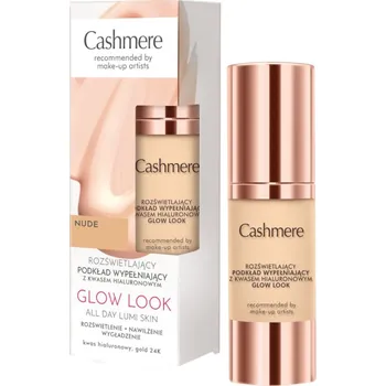 Make-up Cashmere rozjasňující make-up na obličej vyplňující s kyselinou hyaluronovou Nude, 30 ml