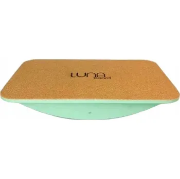 Dřevěná hračka Lunatoys Balanční deska pro děti Zelená Korková