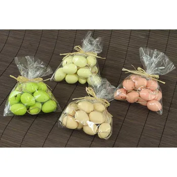 Velikonoční dekorace Vajíčka plastová 4cm, 12 kusů v sáčku, mix barev AC771331