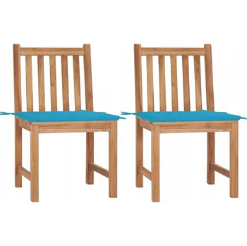 Zahradní židle VidaXL dřevo modrá