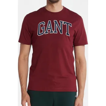 Pánské tričko Pánské červené triko Gant - Velikost S, Barva Červená 56408 2003007