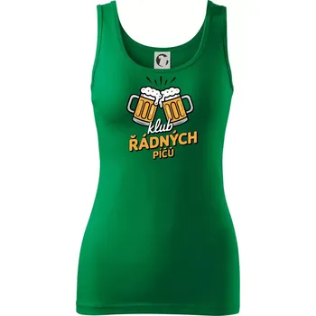 Dámské oblečení Klub řádných píčů - Dámské tílko - L ( Středně zelená )