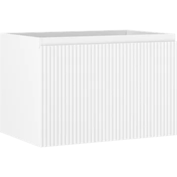 Koupelnový nábytek Mexen Rivel koupelnová skříňka pod umyvadlo 70 cm, 1 zásuvka, drážkovaná, bílá mat - 91A20-07047-1-BF01 Koupelnové skříňky