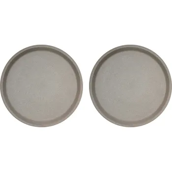 Talíř OYOY, Talíře jídelní Yuka, 27 cm, šedé, 2 ks - Formadore