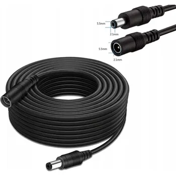 Bezpečnostní kamera PRODLUŽOVACÍ KABEL 5m NAPÁJECÍ PRO KAMERY A LAMPY DC KABEL 5,5mm