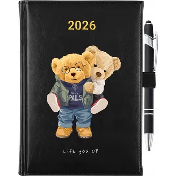 Kalendář Knižkový kalendář 2026 A5 černý