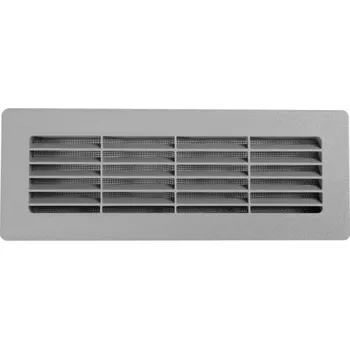 Větrací mřížka Ventila Plastová mřížka HPM do čtyřhranného potrubí 204x60 mm šedá