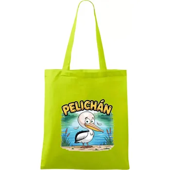 Pelichán - Taška bavlněná - 42 x 38 cm ( Limetková )