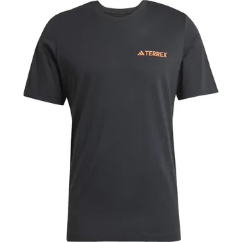 Pánské tričko Pánské Tričko s krátkým rukávem ADIDAS TX MOUNTAIN TEE JW3558 – Černá L