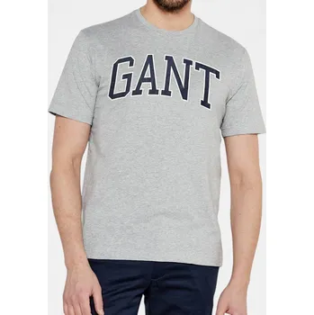 Pánské tričko Pánské šedé triko Gant - Velikost S, Barva Šedá 56409 2003007