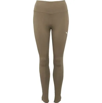 Dámské legíny Dámské moderní legíny Puma HER HIGT LEGGINGS XS Hnědá, Bílá