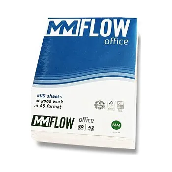 Kancelářský papír Xerografický papír FLOW Office A5/80g 500 listů