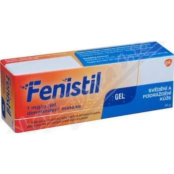 Lék na kožní problémy, vlasy a nehty Fenistil 1mg/g gel 1x30g