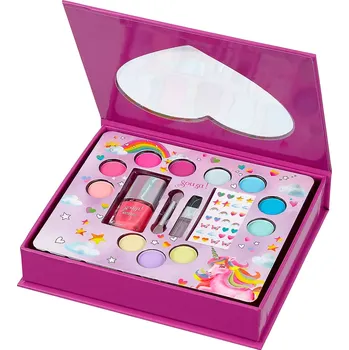 Dárkový potravinový koš Dárkový box s dětskou kosmetikou v designu srdce