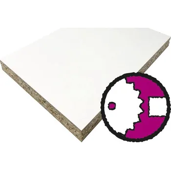 Koupelnový nábytek Dřevotřísková deska bílá perleť Premium 2650x1032x19 mm