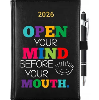 Kalendář Knižkový kalendář 2026 A5 černý