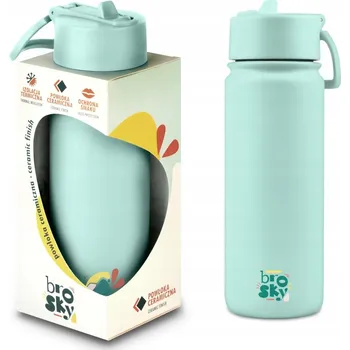 Obraz Brosky Abstract Mátová ocelová termoláhev s brčkem 550 ml