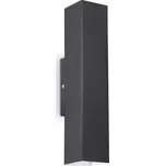 Ideal Lux SKY AP2 nástěnné svítidlo 2x GU10 LED 7W 610lm 3000K hranaté IP20, černé