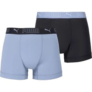 Boxerky Pánské boxerky Puma M SPORT MICROFIBER BOXERS 2P S Světle modrá, Černá