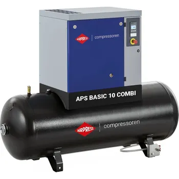 Kompresor Airpress Šroubový kompresor APS 10 Basic Combi 13 bar 10 HP/7.5 kW 780 l/min 500 l 364858-13