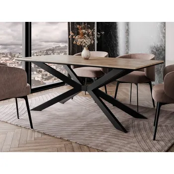 Jídelní stůl Morki, Barva: dub wotan / černá MIRJAN 5903211454677