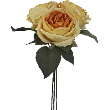 umělá květina Kytice umělých sušených růží X7631-03