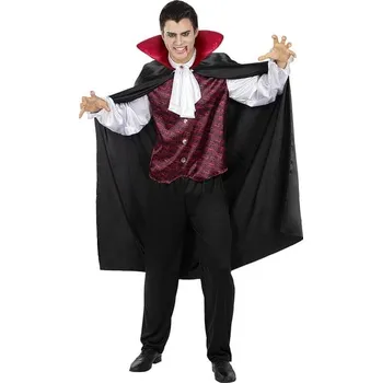 Karnevalový kostým Funiglobal - Plus size kostým hrabě Drákula pro muže - XXL