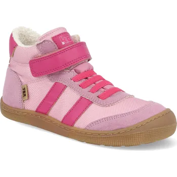 Barefoot dětské kotníkové boty Koel - Daniel Bambo old pink růžové Velikost: 22
