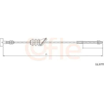 Auto-moto Tažné lanko, parkovací brzda COFLE CFE11.5777