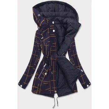 Dámská cargo bunda Dámská oboustranná parka bunda tmavě modro-žlutá, odstíny žluté 48 i392_15878-27