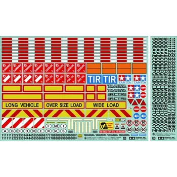 RC model auta Tamiya 56534 1/14 Tractor Trailer Sticker - expresní doprava