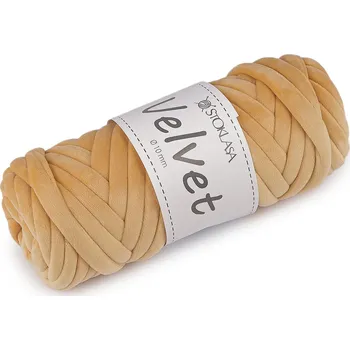Příze Příze Marshmallow silná Velvet Ø10 mm 500 g Varianta: 7 (016) béžová velbloudí, Balení: 1 ks