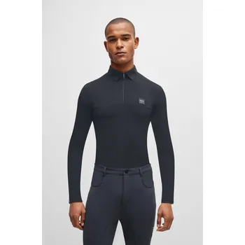 Pánské tričko Triko Boss Equestrian tréninkové Elton S tmavě šedá