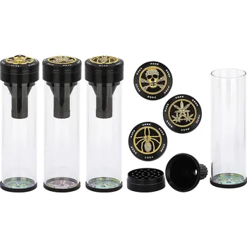 Remo 11535 Drtič tabáku 4x kov+sklo ∅ 5cm