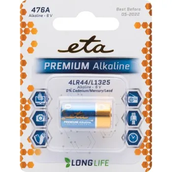 Článková baterie Baterie alkalická ETA PREMIUM 476A, blistr 1ks