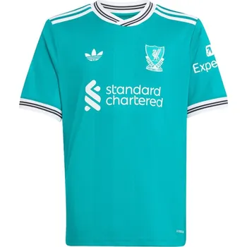 adidas Liverpool Third Shirt 2025 2026 Juniors Green 11-12 Years