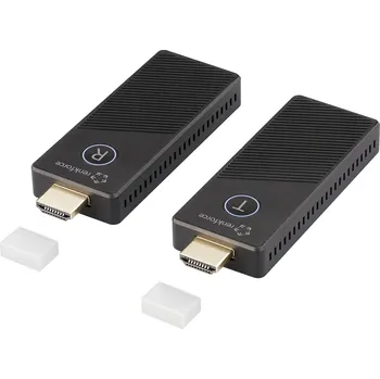 Renkforce RF-HDMID-500 HDMI bezdrátový přenos (sada) 30 m 5.8 GHz 3840 x 2160 Pixel Zabezpečený rádiový přenos