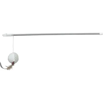 Hračka pro kočku Trixie hrací prut s míčkem a peřím 46 cm