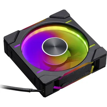 PC ventilátor Phanteks D30 PWM Regular Airflow D-RGB PC větrák s krytem černá (š x v x h) 120 x 120 x 30 mm