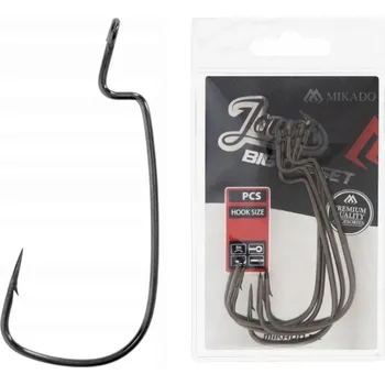 Rybářský háček Spinningové háčky s protihrotem Mikado Jaws Big Offset, 3 ks