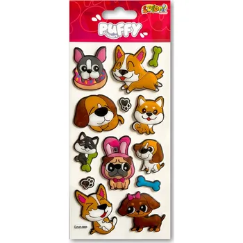 Set školních potřeb Naklejki Puffy Dogs PUF-5806 Kolori, Penmate