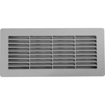 Stavební výplň Ventila Plastová mřížka HPM do čtyřhranného potrubí 220x90 mm šedá