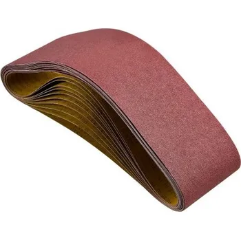 Brusný papír Brusné pásy VEVOR, 152 mm x 1219 mm, brusné pásy pro pásovou brusku, 10 ks, zrnitost 80, oxid hlinitý, pro obrábění dřeva, oceli, hliníku a neželezných kovů