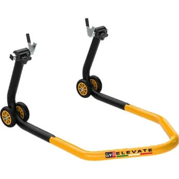 Motodoplněk Zadní stojánek LV8 E620LV.KY s V úchyty pro rolny černá/žlutá